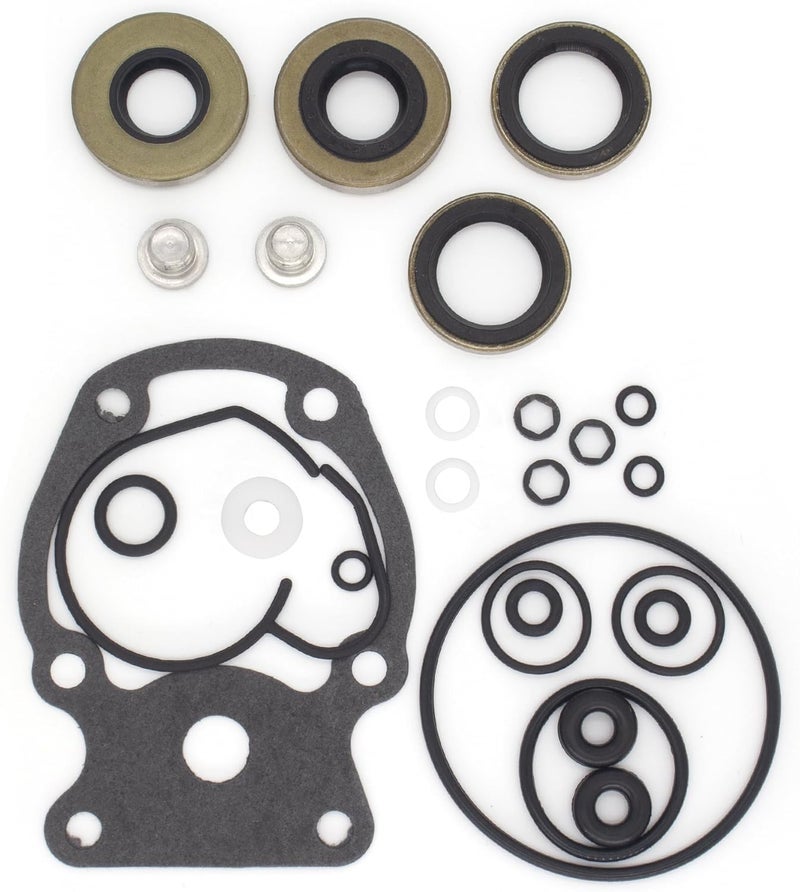 QUICKMARINE 5007987 Marine Gearcase Lower Unit Seal Kit with E-Tec Drain Screws for Johnson Evinrude 20-35 HP Outboard Boat Motors replaces 396351 Sierra 18-8387 - Image 5